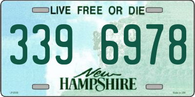 NH license plate 3396978