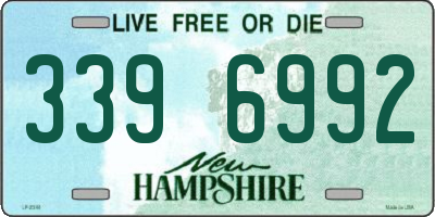 NH license plate 3396992