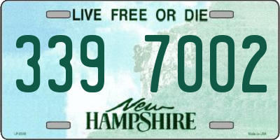 NH license plate 3397002
