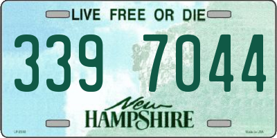 NH license plate 3397044