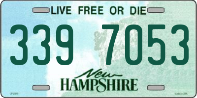 NH license plate 3397053