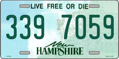 NH license plate 3397059
