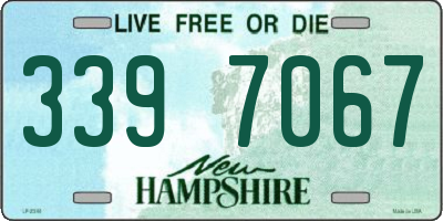 NH license plate 3397067