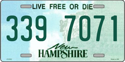 NH license plate 3397071