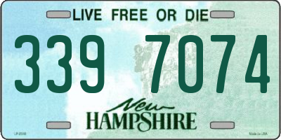NH license plate 3397074