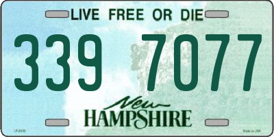 NH license plate 3397077