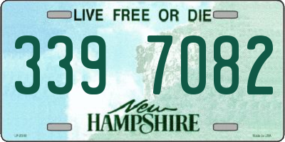 NH license plate 3397082