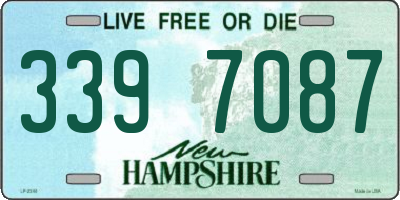 NH license plate 3397087