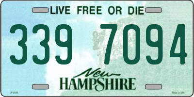 NH license plate 3397094