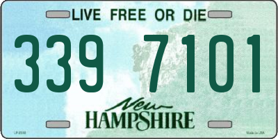 NH license plate 3397101