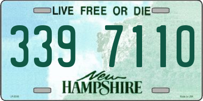 NH license plate 3397110