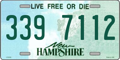 NH license plate 3397112