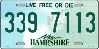 NH license plate 3397113