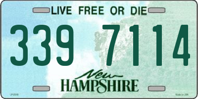 NH license plate 3397114