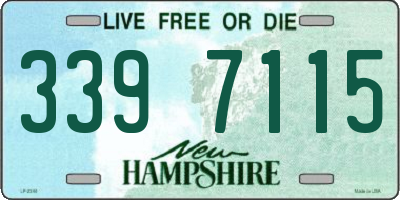 NH license plate 3397115