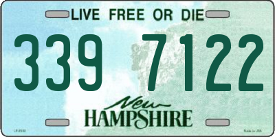 NH license plate 3397122