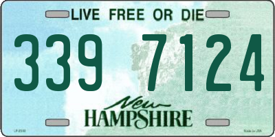 NH license plate 3397124