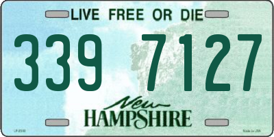 NH license plate 3397127