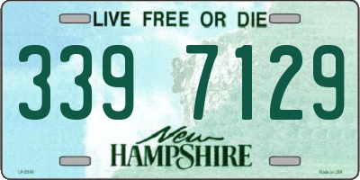 NH license plate 3397129
