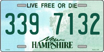 NH license plate 3397132
