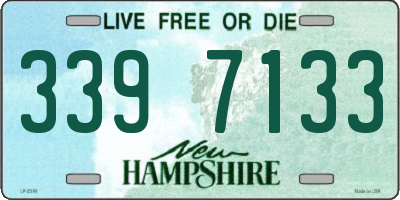 NH license plate 3397133