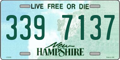 NH license plate 3397137