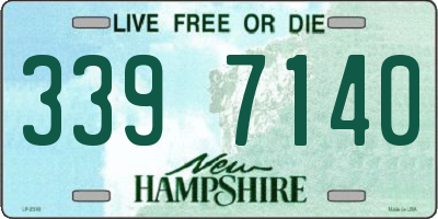 NH license plate 3397140