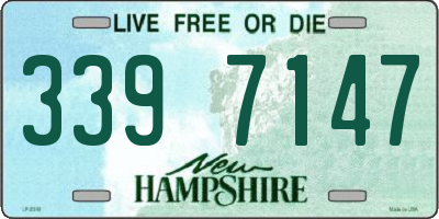NH license plate 3397147