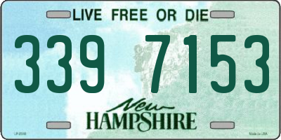 NH license plate 3397153