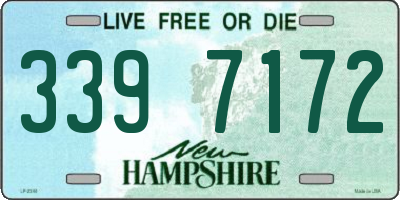 NH license plate 3397172