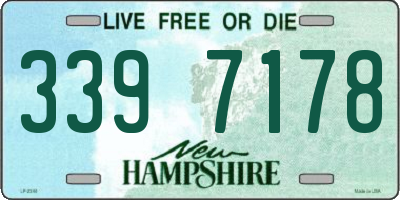 NH license plate 3397178