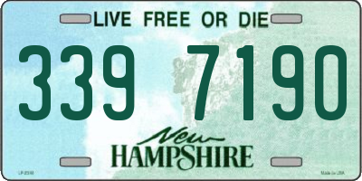 NH license plate 3397190