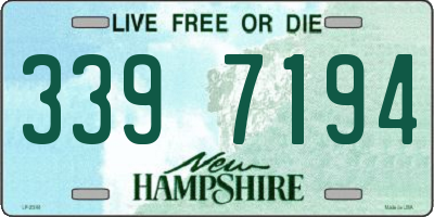 NH license plate 3397194