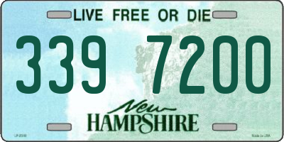 NH license plate 3397200