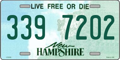 NH license plate 3397202
