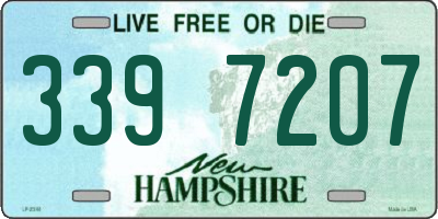 NH license plate 3397207