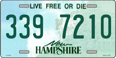 NH license plate 3397210