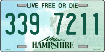 NH license plate 3397211
