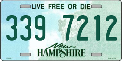 NH license plate 3397212