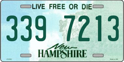 NH license plate 3397213
