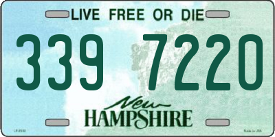 NH license plate 3397220