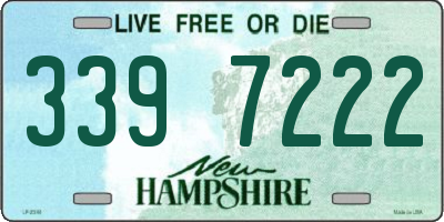 NH license plate 3397222