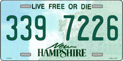 NH license plate 3397226