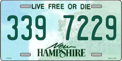 NH license plate 3397229