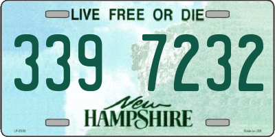 NH license plate 3397232