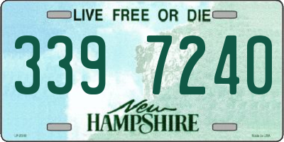 NH license plate 3397240