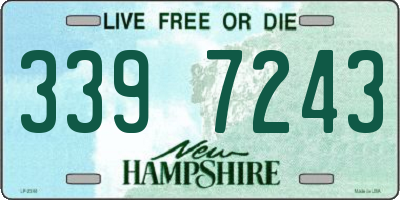 NH license plate 3397243