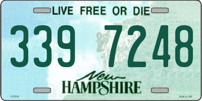 NH license plate 3397248