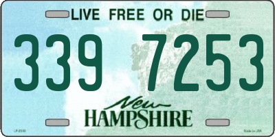 NH license plate 3397253