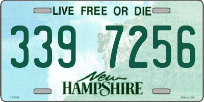 NH license plate 3397256